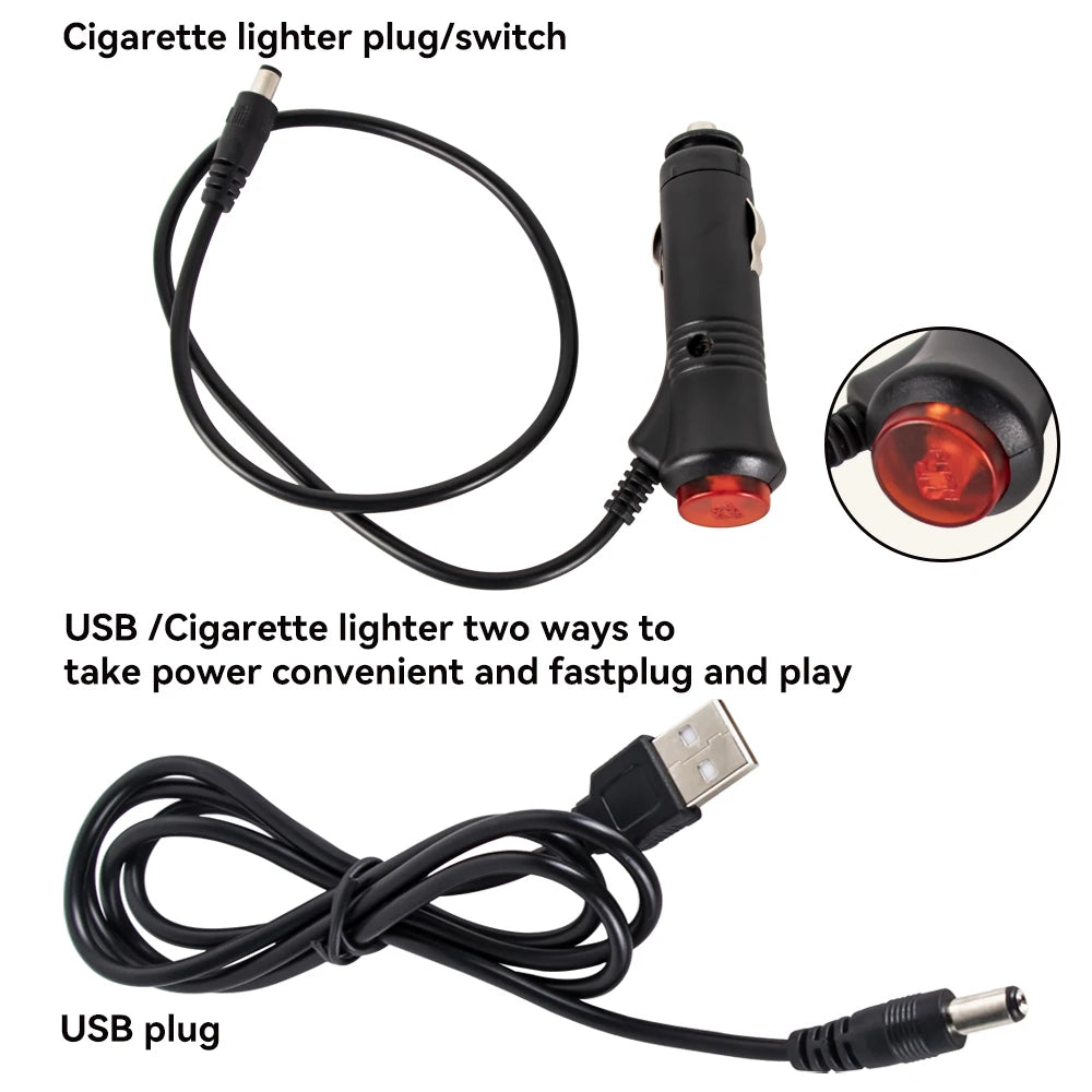 Neon LED Car Interior Ambient Foot Light with USB Wireless Remote