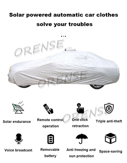 Fully Automatic Car Cover — Intelligent Remote Control Solar Sunshade
