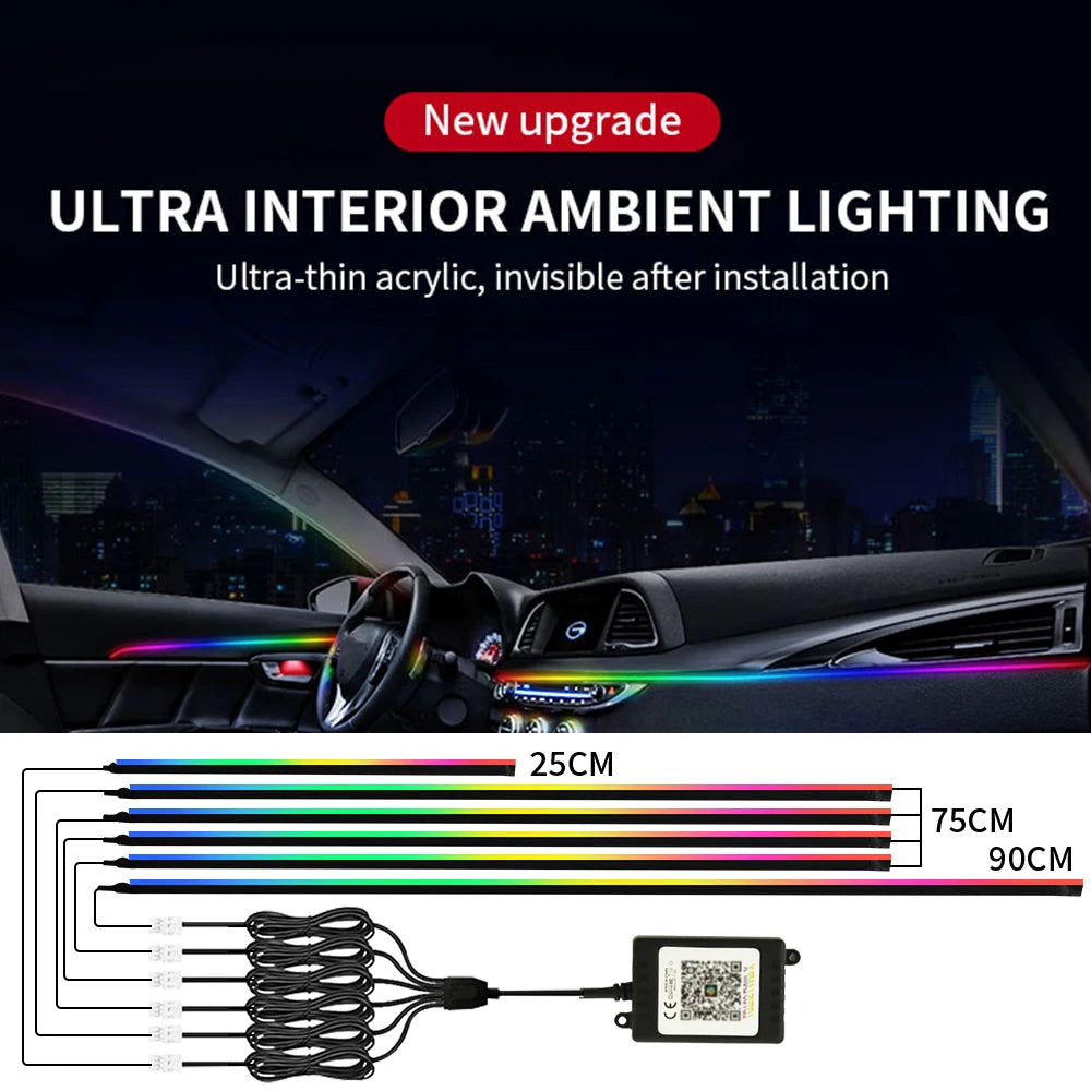 12V Car Starry Sky Ceiling Fibre Optic Light — App Bluetooth Control, Full Sky Panoramic