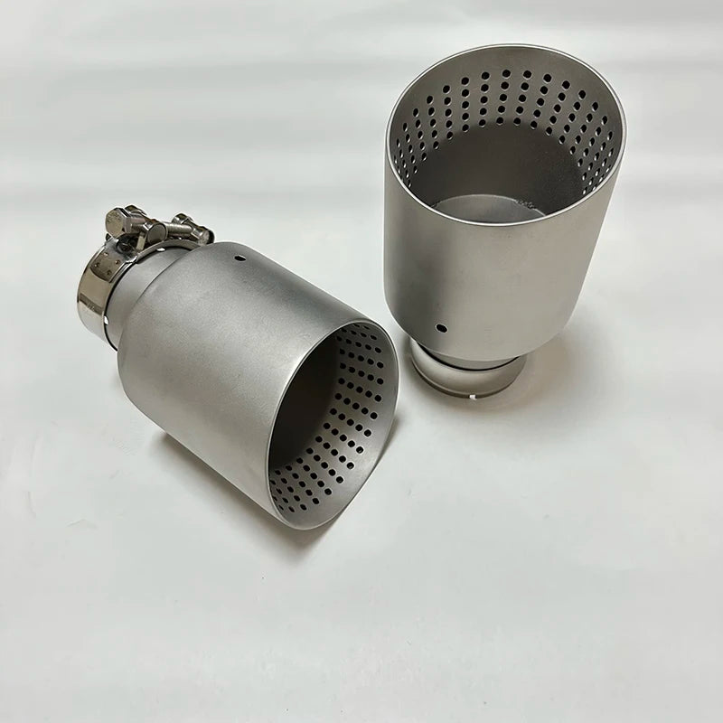Matte Stainless Steel Exhaust Nozzle Tip — Universal