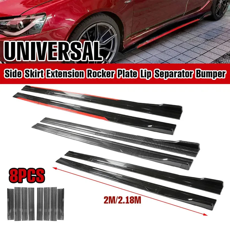 Universal 2M / 2.18M Side Skirt Car Side Spoiler