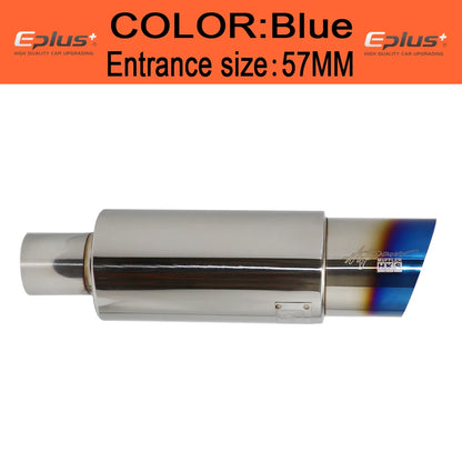 Universal Straight Drum Stainless Steel Muffler Tail Pipe
