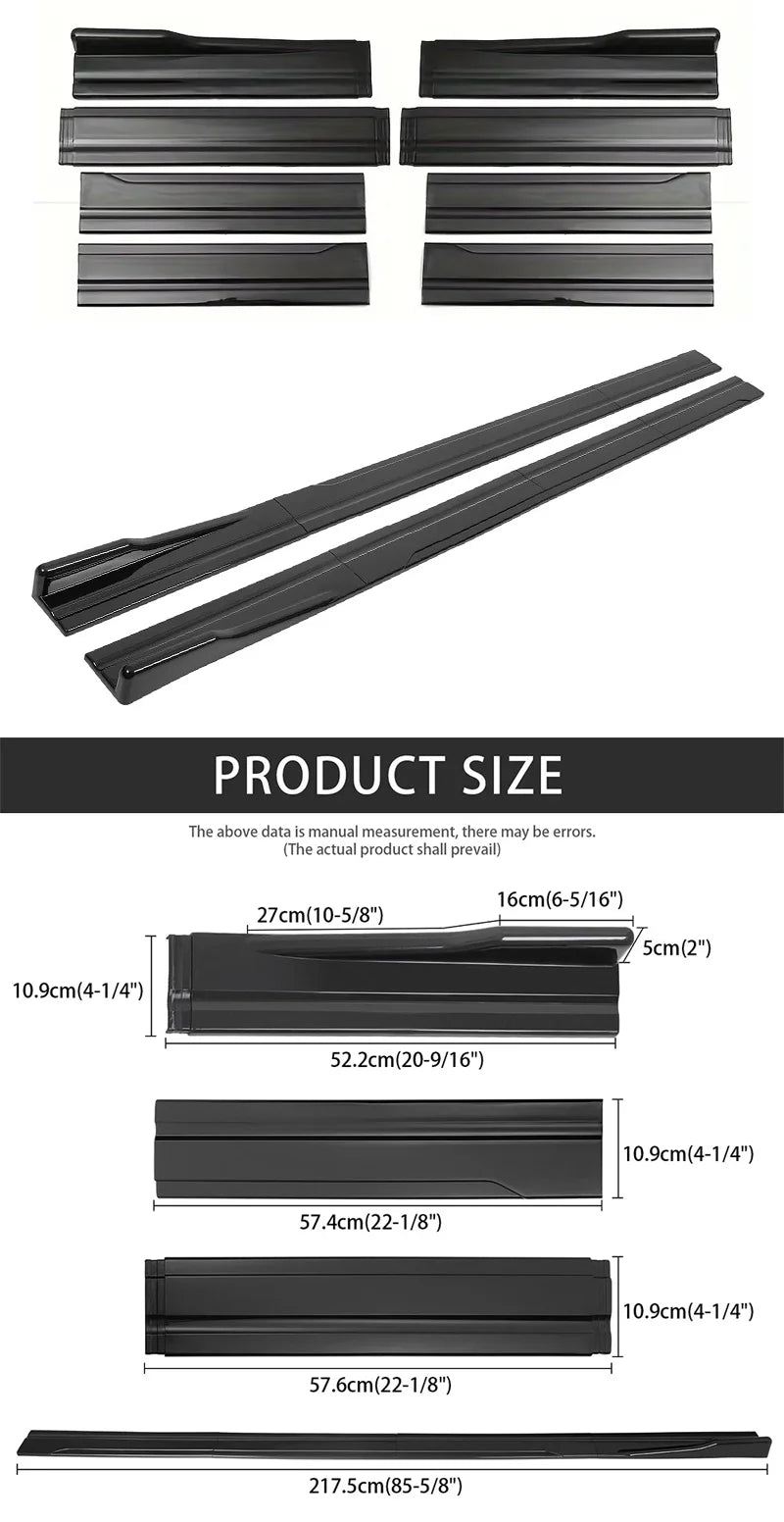 Mercedes Benz Accessories A-CLASS W177 A200 A250 A35 A45s AMG Car Side Skirts
