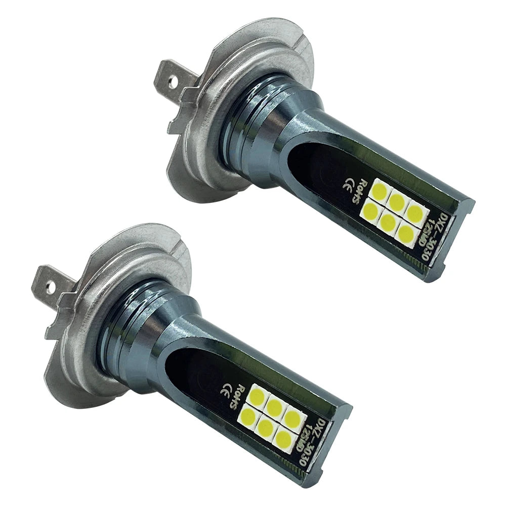 LED Headlight &amp; Fog Light Bulbs — H1 H3 H4 H7 H8 H9 H10 H11 9005 9006, 12000LM 80W 12V (Pair)