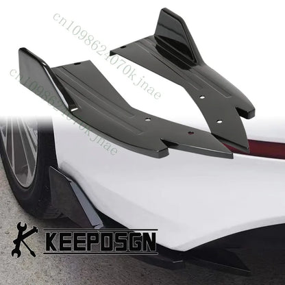 Mercedes-Benz CLS 63 AMG Gloss Black Rear Bumper Diffuser Splitter &amp; Side Skirts