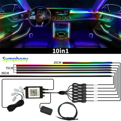 12V Car Starry Sky Ceiling Fibre Optic Light — App Bluetooth Control, Full Sky Panoramic
