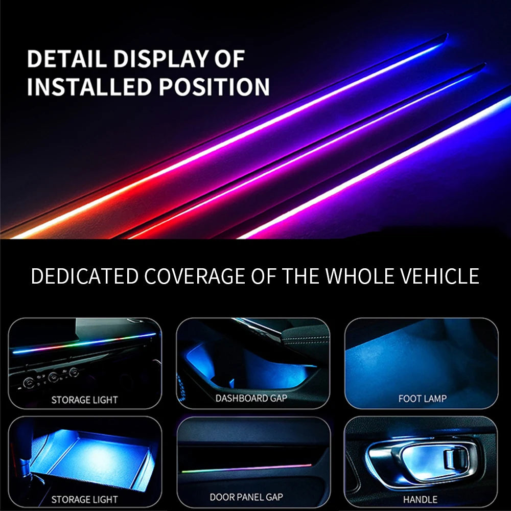 12V Car Starry Sky Ceiling Fibre Optic Light — App Bluetooth Control, Full Sky Panoramic