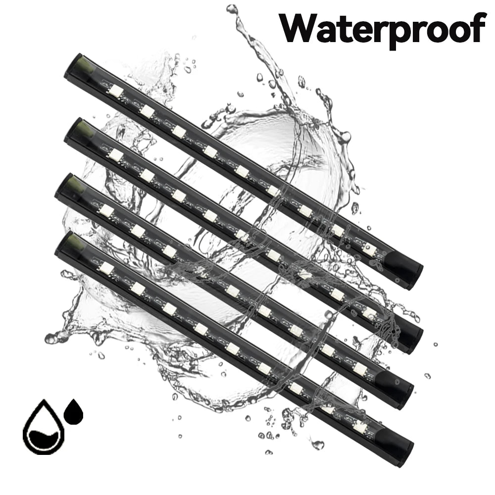 Neon LED Car Interior Ambient Foot Light with USB Wireless Remote