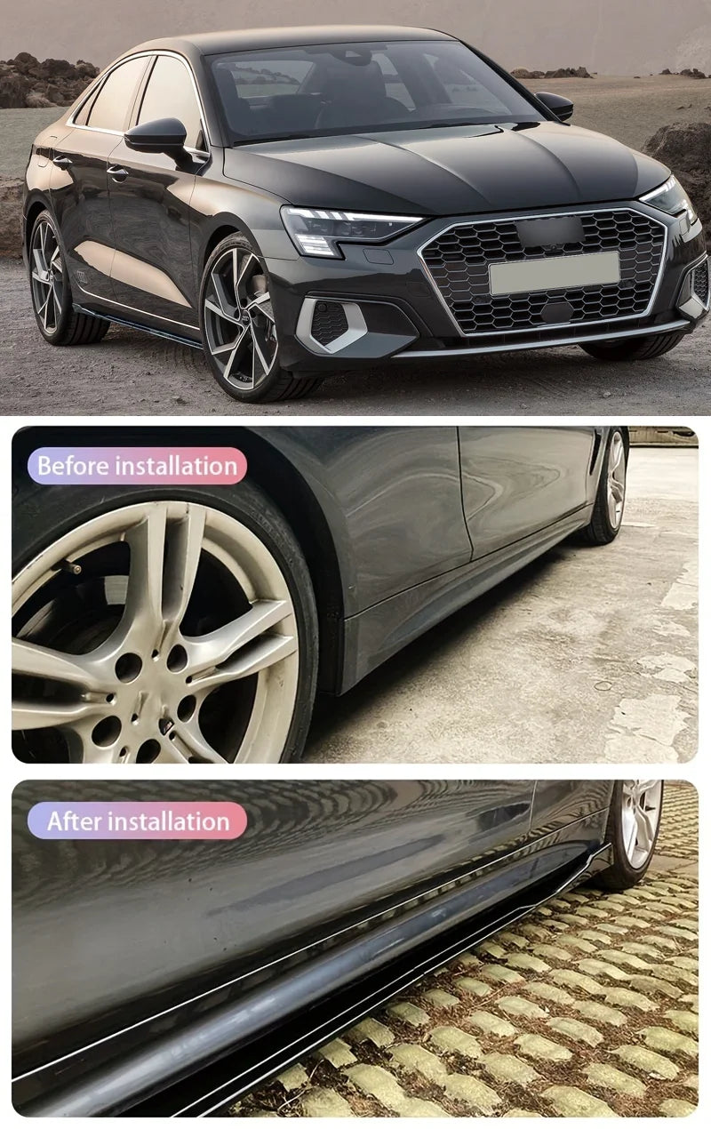 Side Skirt Audi Accessories S3 A3 Sline 2014-2019