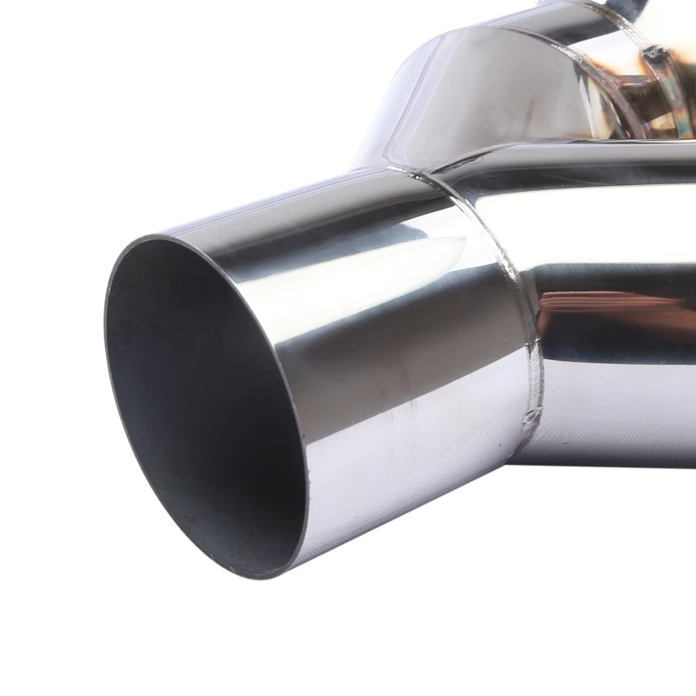 Universal Double Cylinder Stainless Steel Exhaust Tailpipe