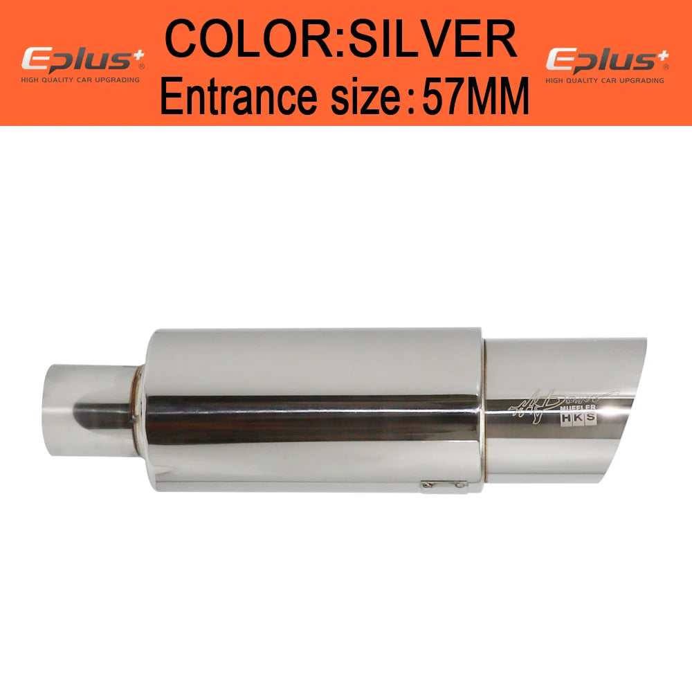 Universal Straight Drum Stainless Steel Muffler Tail Pipe
