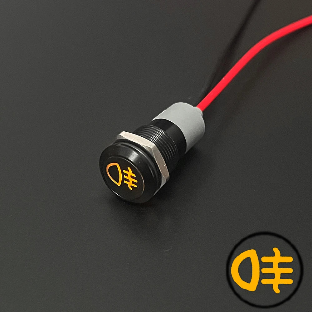 Waterproof Lamp 8/12/14MM 12V 24V Car Boat LED Indicator Light Instrument Warning Dashboard Turn Signal Pilot Lights Customized