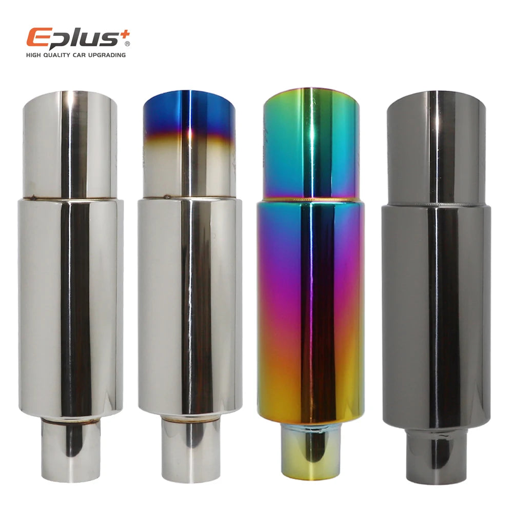 Stainless Steel Exhaust Pipe Straight drum Muffler Tail Pipe