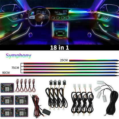 12V Car Starry Sky Ceiling Fibre Optic Light — App Bluetooth Control, Full Sky Panoramic