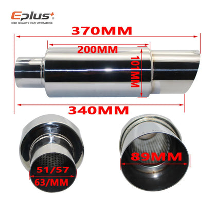 Exhaust pipe muffler Tail Pipe Universal Stainless Steel
