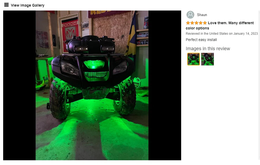 Honalia RGB LED Rock Lights — 4 / 6 / 8 / 10 / 12 Pod Kit, App Control, IP68