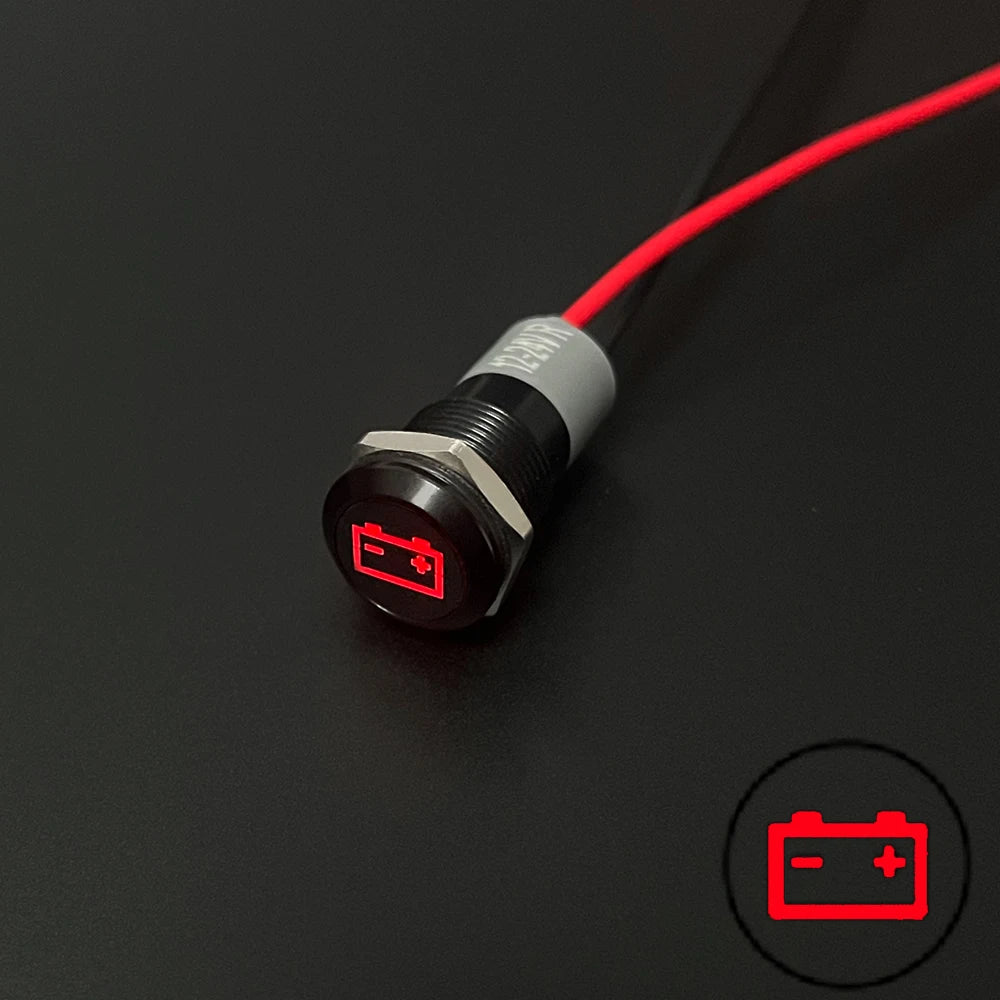 Waterproof Lamp 8/12/14MM 12V 24V Car Boat LED Indicator Light Instrument Warning Dashboard Turn Signal Pilot Lights Customized