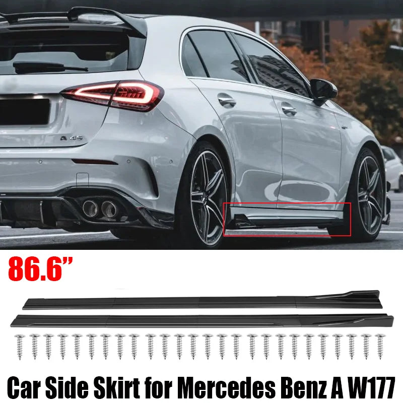 Mercedes Benz Accessories A-CLASS W177 A200 A250 A35 A45s AMG Car Side Skirts