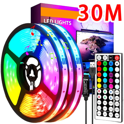 USB RGB LED Strip Light — App / IR / Bluetooth Control, TV Backlight &amp; Home Ambient