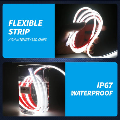 Universal LED Car Hood Ambient Light Strip — DRL Daytime Running Light 12V