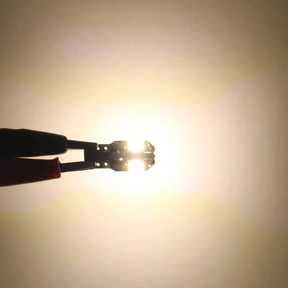 T10 Car Led Light Bulb W5W LED Canbus No Error Super Bright Car Interior Light SMD Auto Bulb White Amber Red Reading Dome Lamp