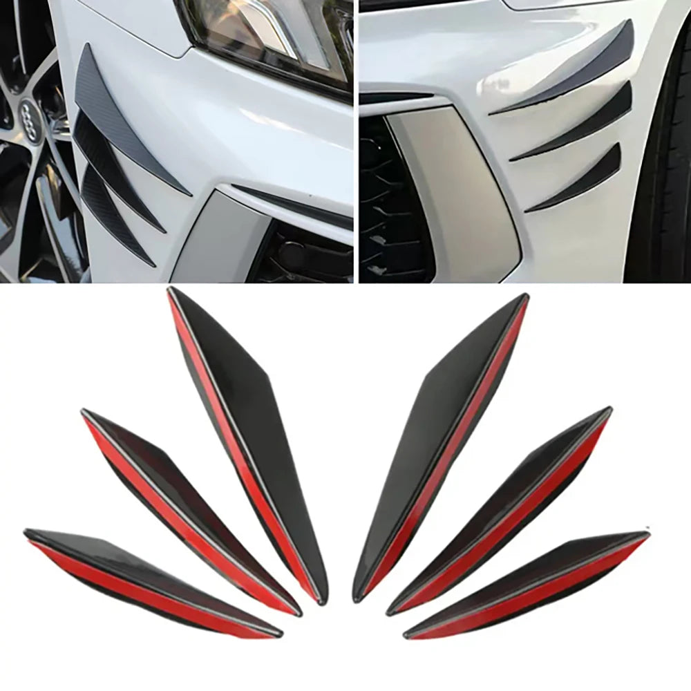 Universal Car Front Bumper Lip Carbon Fiber Body