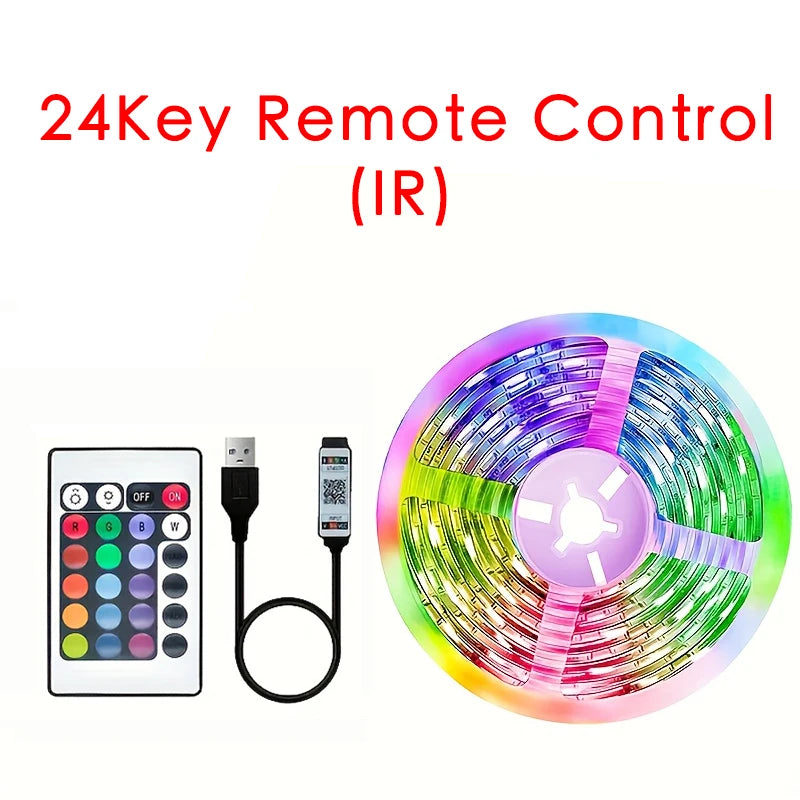 USB RGB LED Strip Light — App / IR / Bluetooth Control, TV Backlight &amp; Home Ambient
