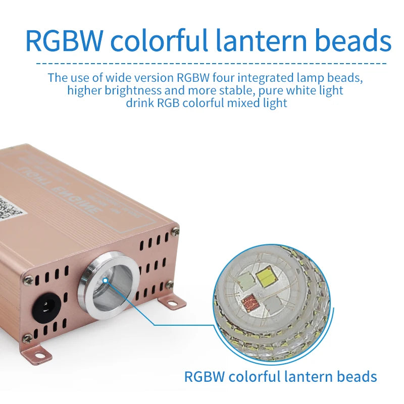 Car Starry Sky Ceiling Modified Flashing Starry Sky Double-Headed Voice-Controlled Rgbw Full-Color Breathing Ceiling Atmosphere Starry Sky Light with White Light