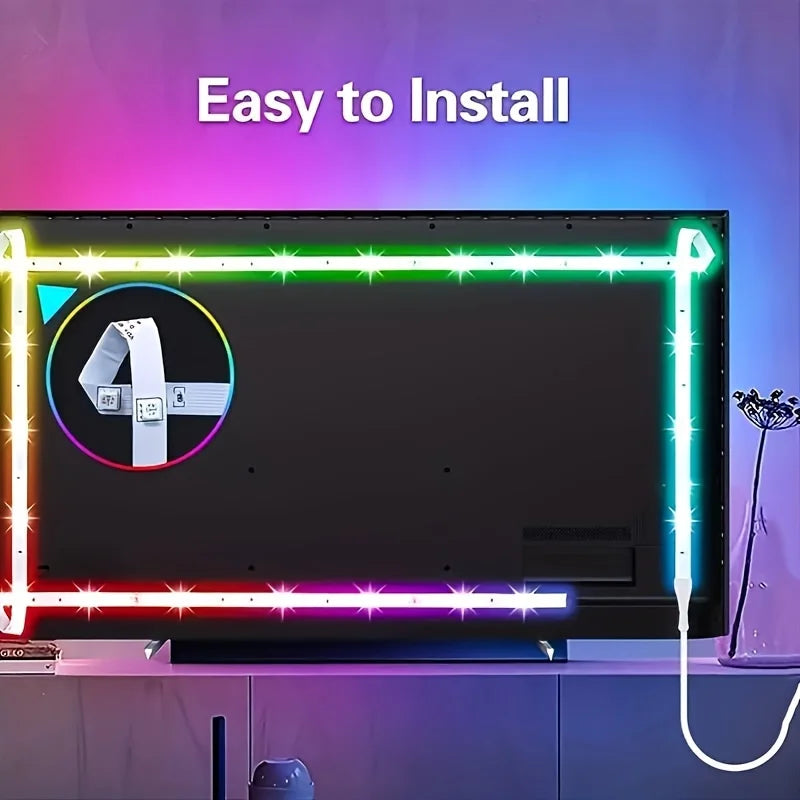 USB RGB LED Strip Light — App / IR / Bluetooth Control, TV Backlight &amp; Home Ambient