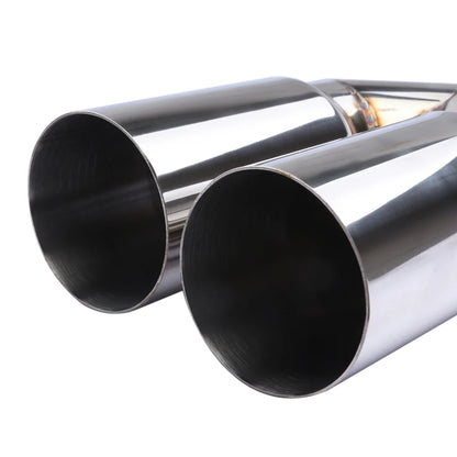 Universal Double Cylinder Stainless Steel Exhaust Tailpipe