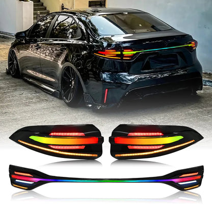 Toyota Corolla 2020–2024 RGB LED Tail Light Assembly — Sequential, Pair