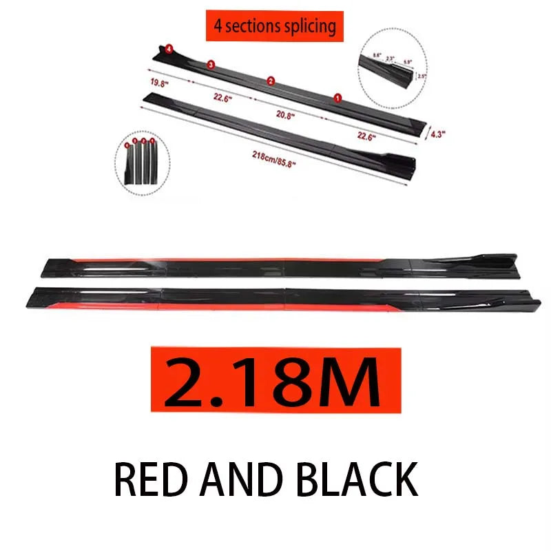 Universal 2.2m Side Skirts Extension AUDI Q5 2009-2017