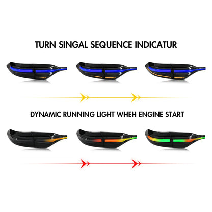 Toyota Corolla 2020–2024 RGB LED Tail Light Assembly — Sequential, Pair