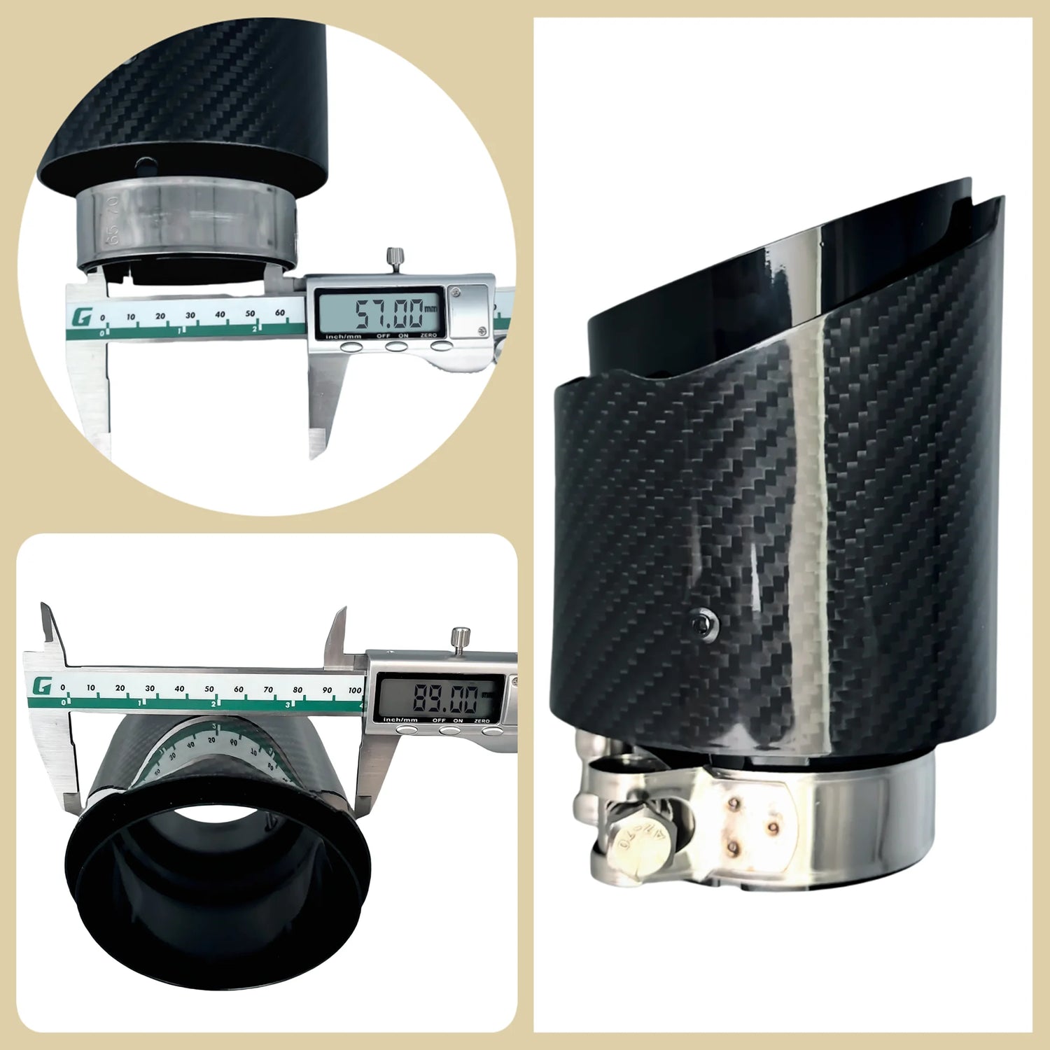 Universal Carbon Fiber/Stainless Steel Nozzle Tip