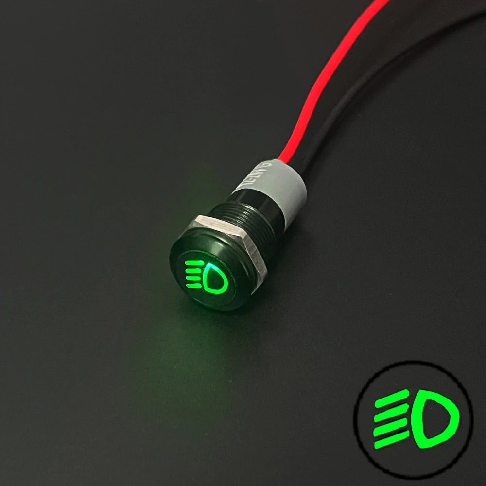 Waterproof Lamp 8/12/14MM 12V 24V Car Boat LED Indicator Light Instrument Warning Dashboard Turn Signal Pilot Lights Customized