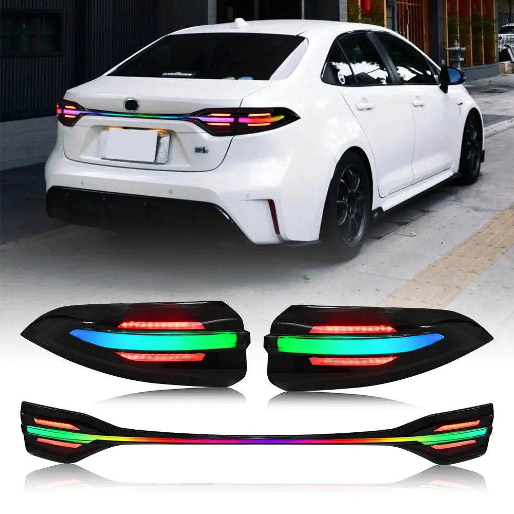 Toyota Corolla 2020–2024 RGB LED Tail Light Assembly — Sequential, Pair
