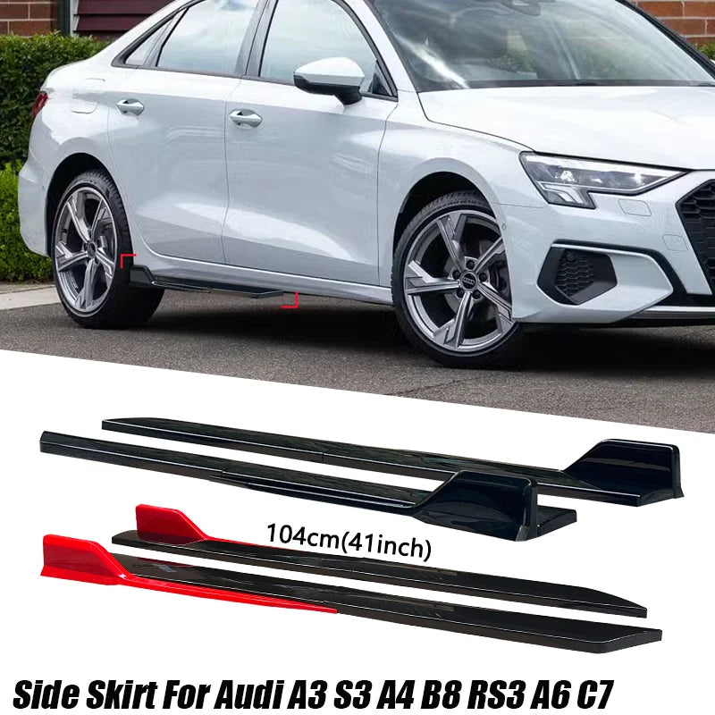 Side Skirt Audi Accessories for A3 S3 A4 B7 B8 RS3 A1 A5 Q5