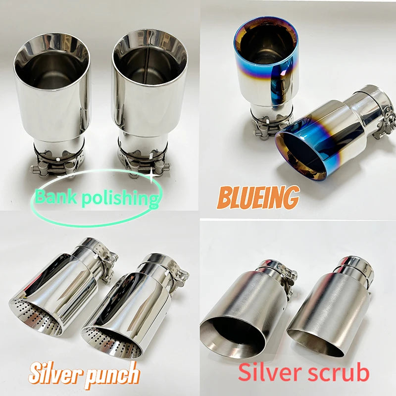 Matte Stainless Steel Exhaust Nozzle Tip — Universal