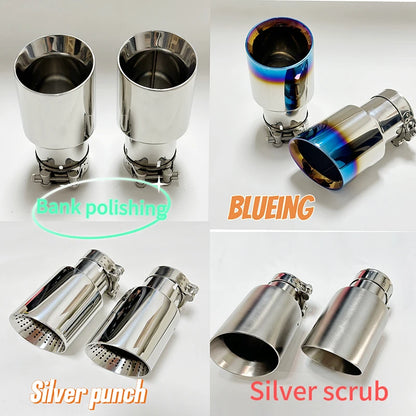 Matte Stainless Steel Exhaust Nozzle Tip — Universal