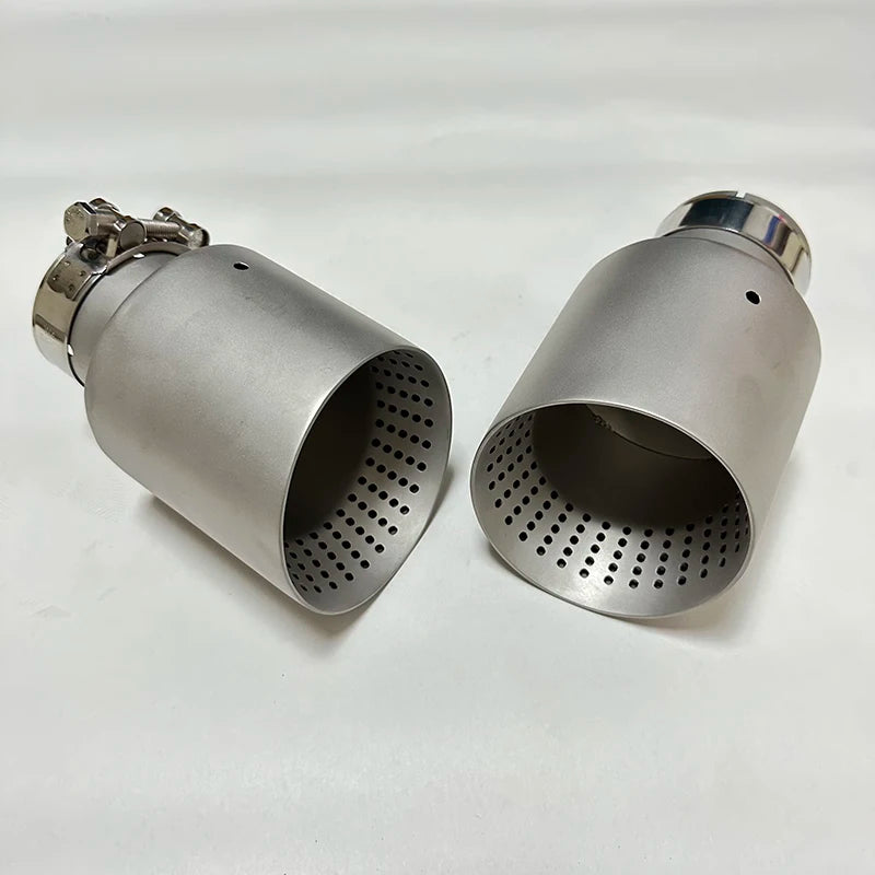 Matte Stainless Steel Exhaust Nozzle Tip — Universal