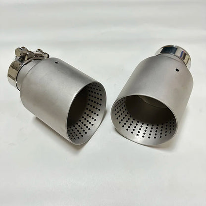 Matte Stainless Steel Exhaust Nozzle Tip — Universal