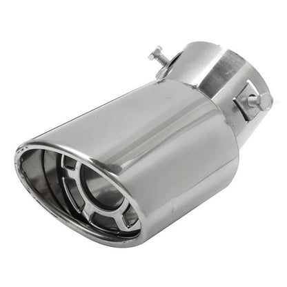 Universal Silver Muffler Exhaust Tip — Suits All Cars