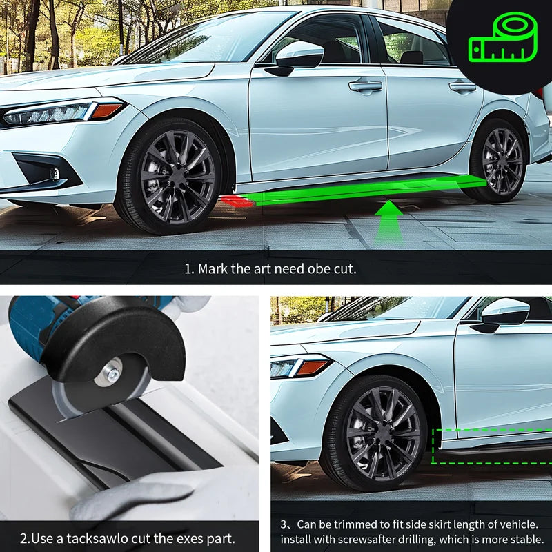 Side Skirt Audi Accessories S3 A3 Sline 2014-2019