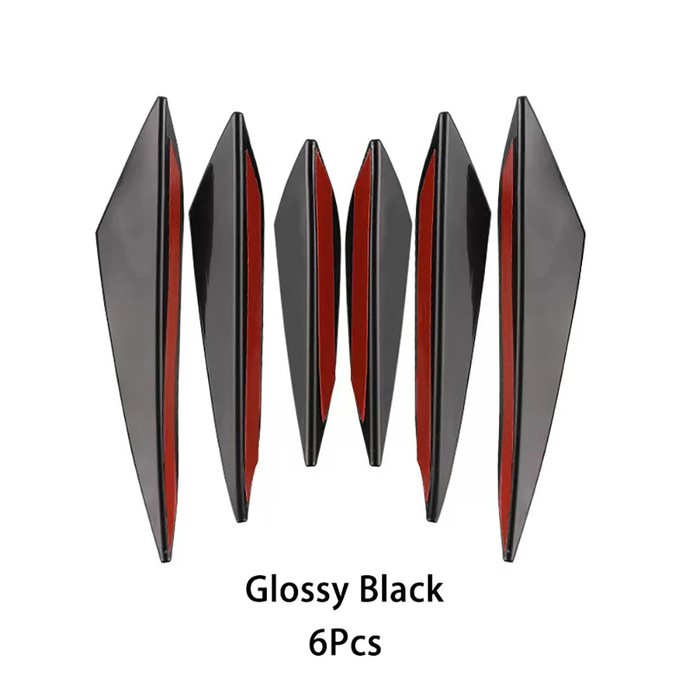 Universal Car Front Bumper Lip Carbon Fiber Body