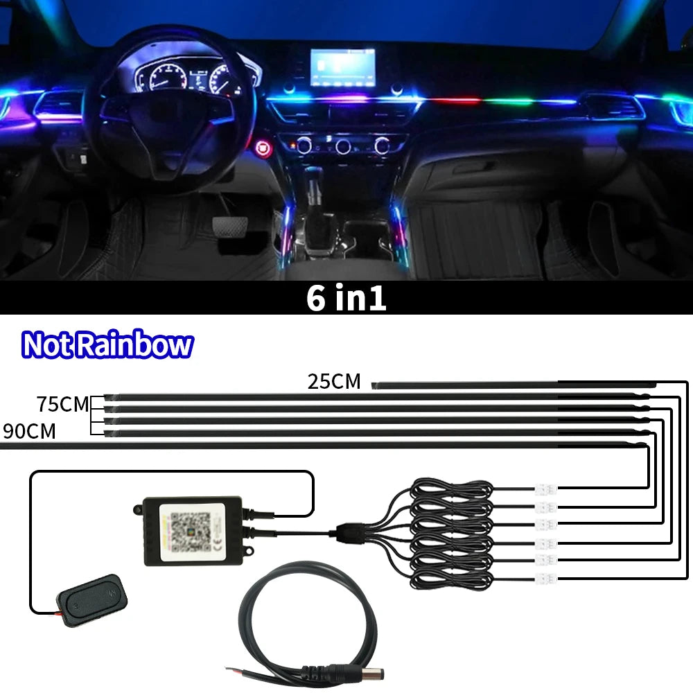 12V Car Starry Sky Ceiling Fibre Optic Light — App Bluetooth Control, Full Sky Panoramic
