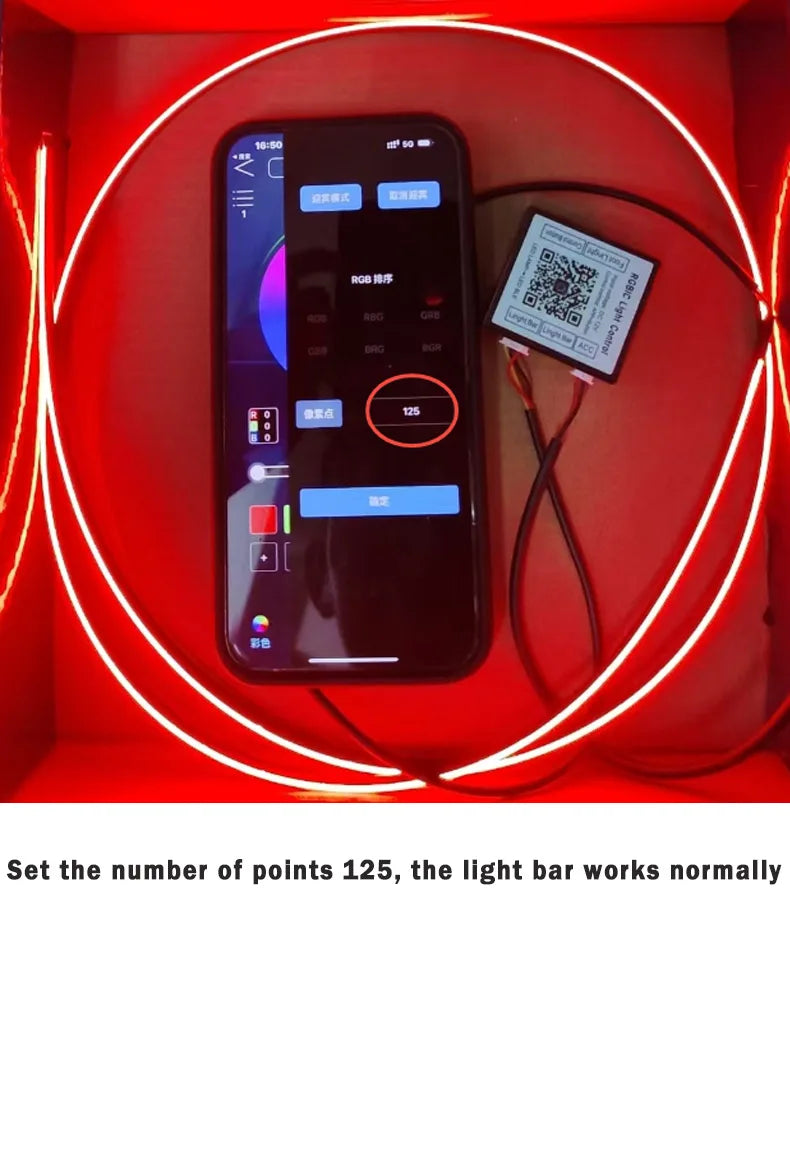 14 / 18-in-1 RGB Acrylic Car Ambient Light Kit — 64 / 213 Colour Symphony Streamer, App Control