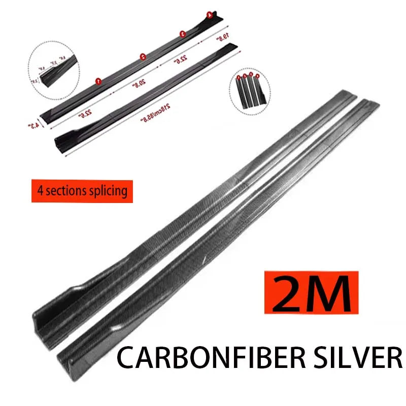 Universal 2.2m Side Skirts VW Polo - Tiguan - Golf - Jetta - Beetle - Eos Scirocco