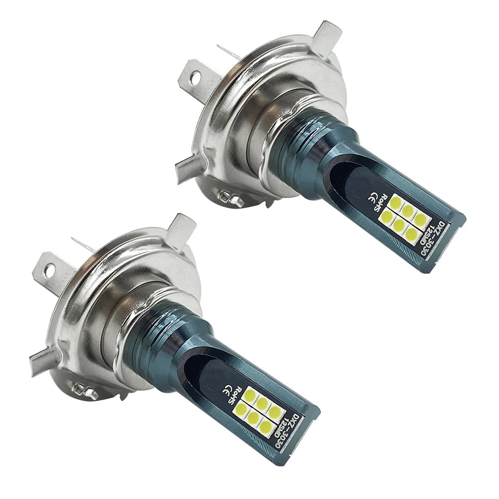 LED Headlight &amp; Fog Light Bulbs — H1 H3 H4 H7 H8 H9 H10 H11 9005 9006, 12000LM 80W 12V (Pair)