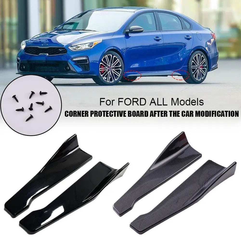 Side Skirt Rear Bumper Lip Splitter Winglet Aprons Protector Scratch