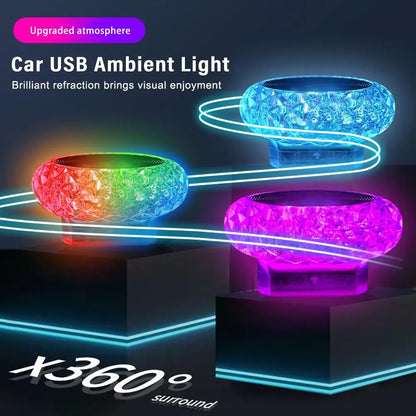 Portable USB Mini LED Car Ambient Light — Plug &amp; Play Interior Atmosphere Lamp